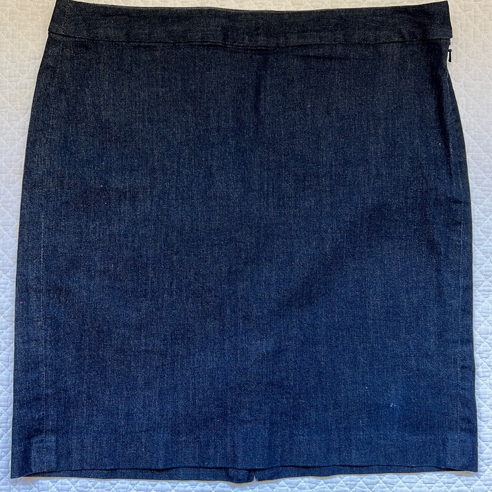 TOMMY HILFIGER Dark Denim Straight Skirt